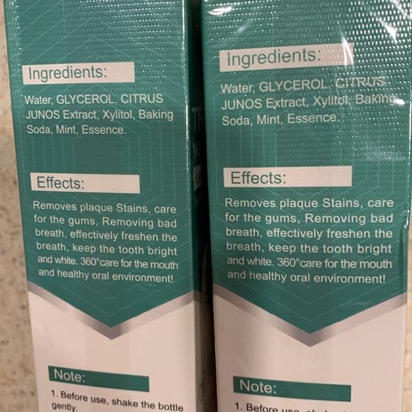 ALIVER teeth whitening foam toothpaste. New in cellophane sealed packages (TWO) - Picture 4 of 7